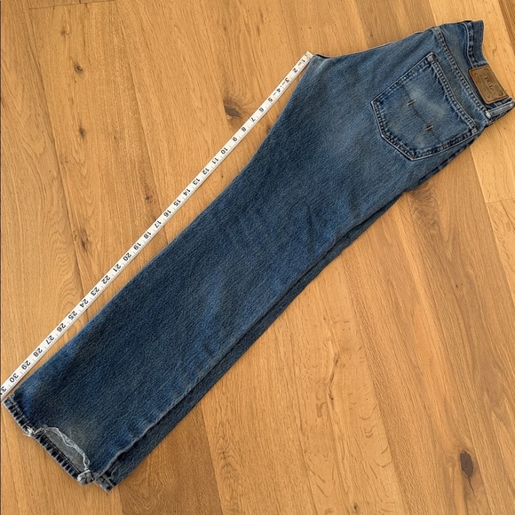 👖 Ralph Lauren Men’s Blue Distressed Jeans Size 32 - Picture 5 of 8